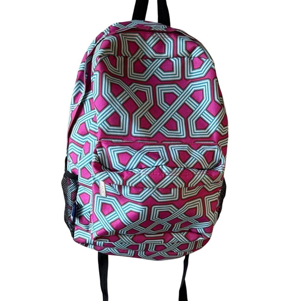 Wildkin‎ 16" Geometric Pink and Teal Backpack Girls